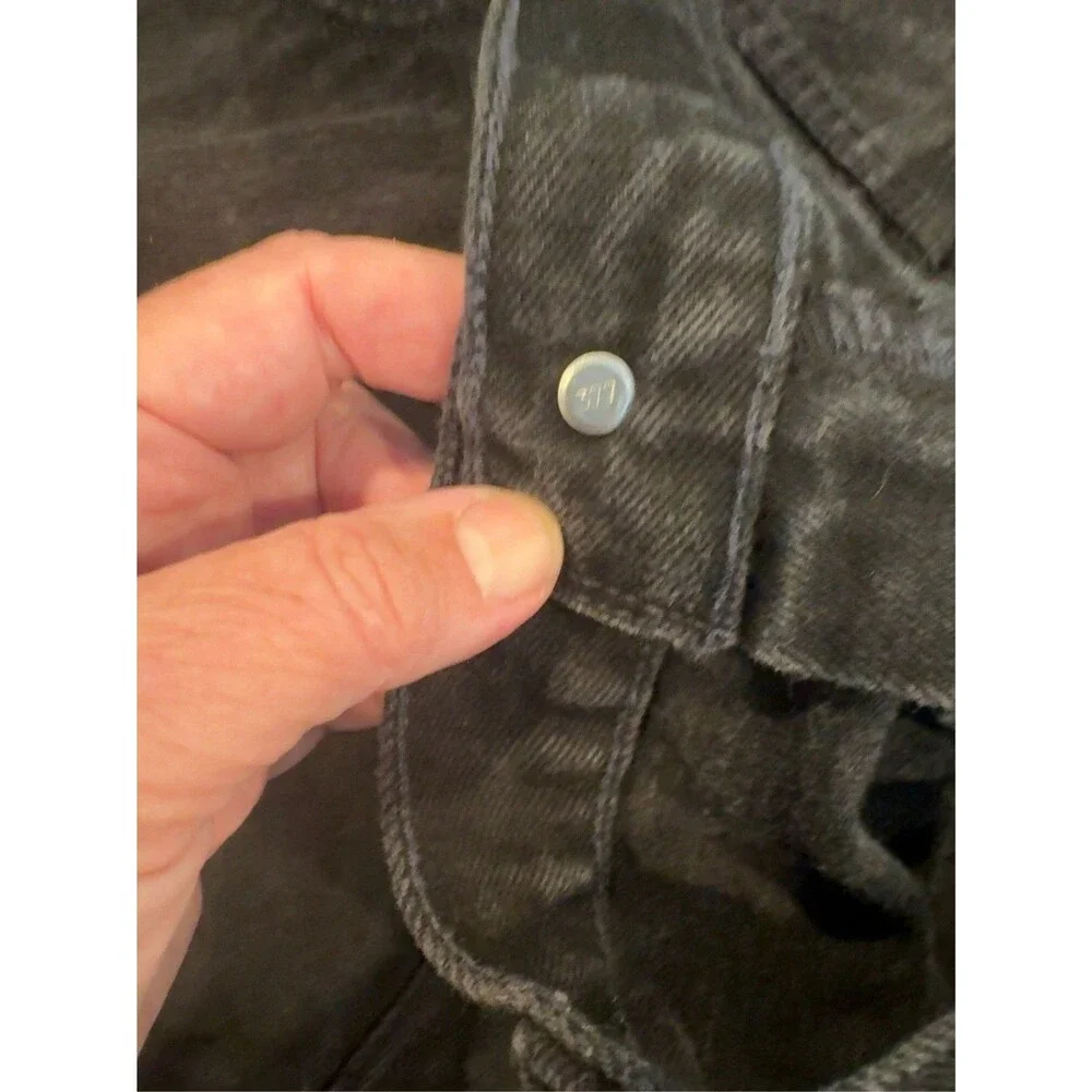 Vintage Levi's 545 LooseFit Jeans Black Denim Mens 45x30 7/2000 Y2K Discontinued